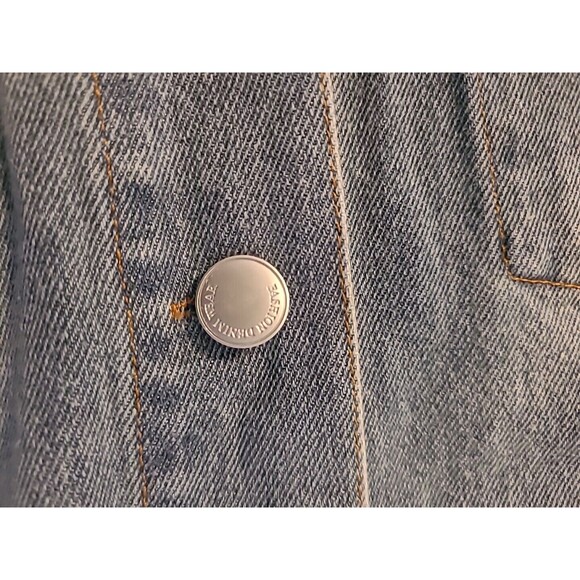 iASK Fashion Denim Vest Oversized Sleeveless Distressed Knit Back Deer Korean - Picture 6 of 14